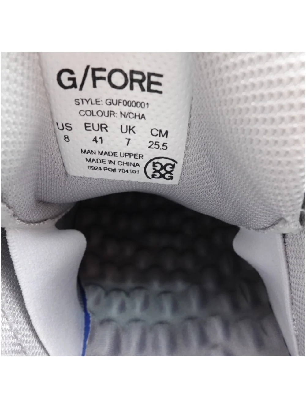 NEW Men's G/FORE G/18 TPU Golf Shoes GUF000001-N/CHA Nimbus/Charcoal